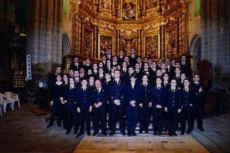 Con la Banda Municipal de Música de Astorga en la Catedral de Astorga Concierto Edades del Hombre, febrero de 2001