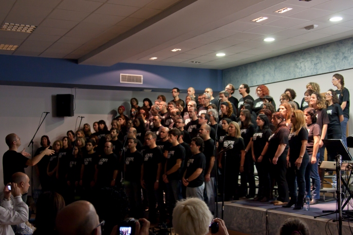 Con el Coro de Gospel GLORIA y PROESO en Valencia, noviembre de 2011